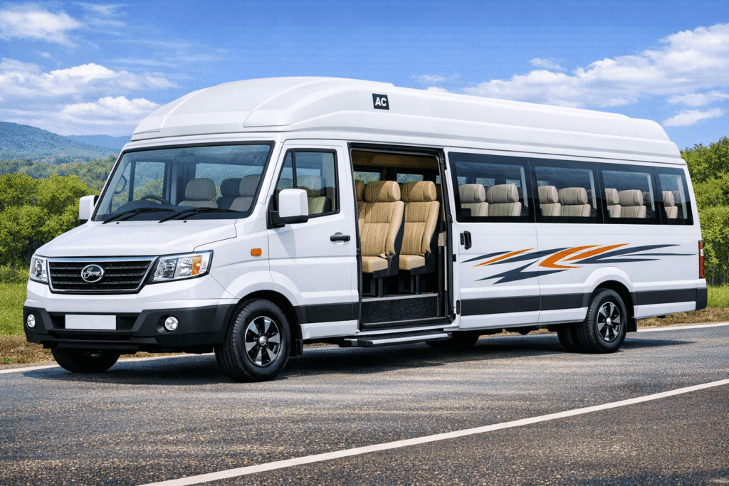 30 Seater Tempo Traveller Rental Price in Chandigarh & Zirakpur - Chandigarh Tour Club