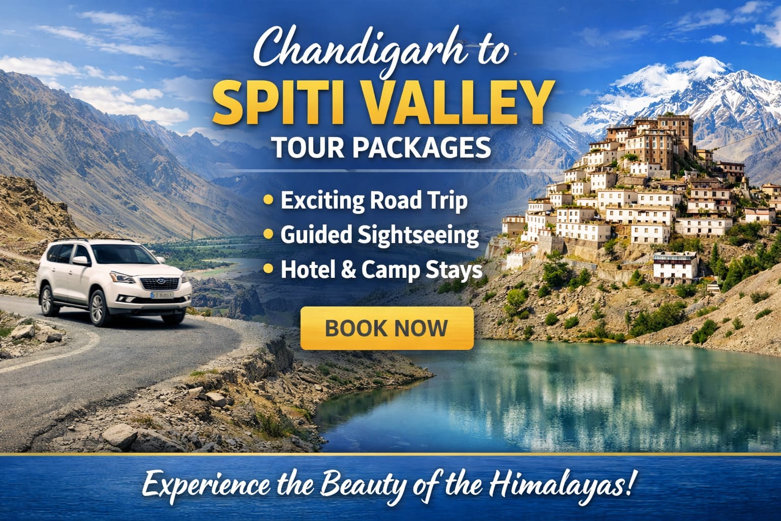 Chandigarh to Spiti Valley Tour Package - Chandigarh Tour Club