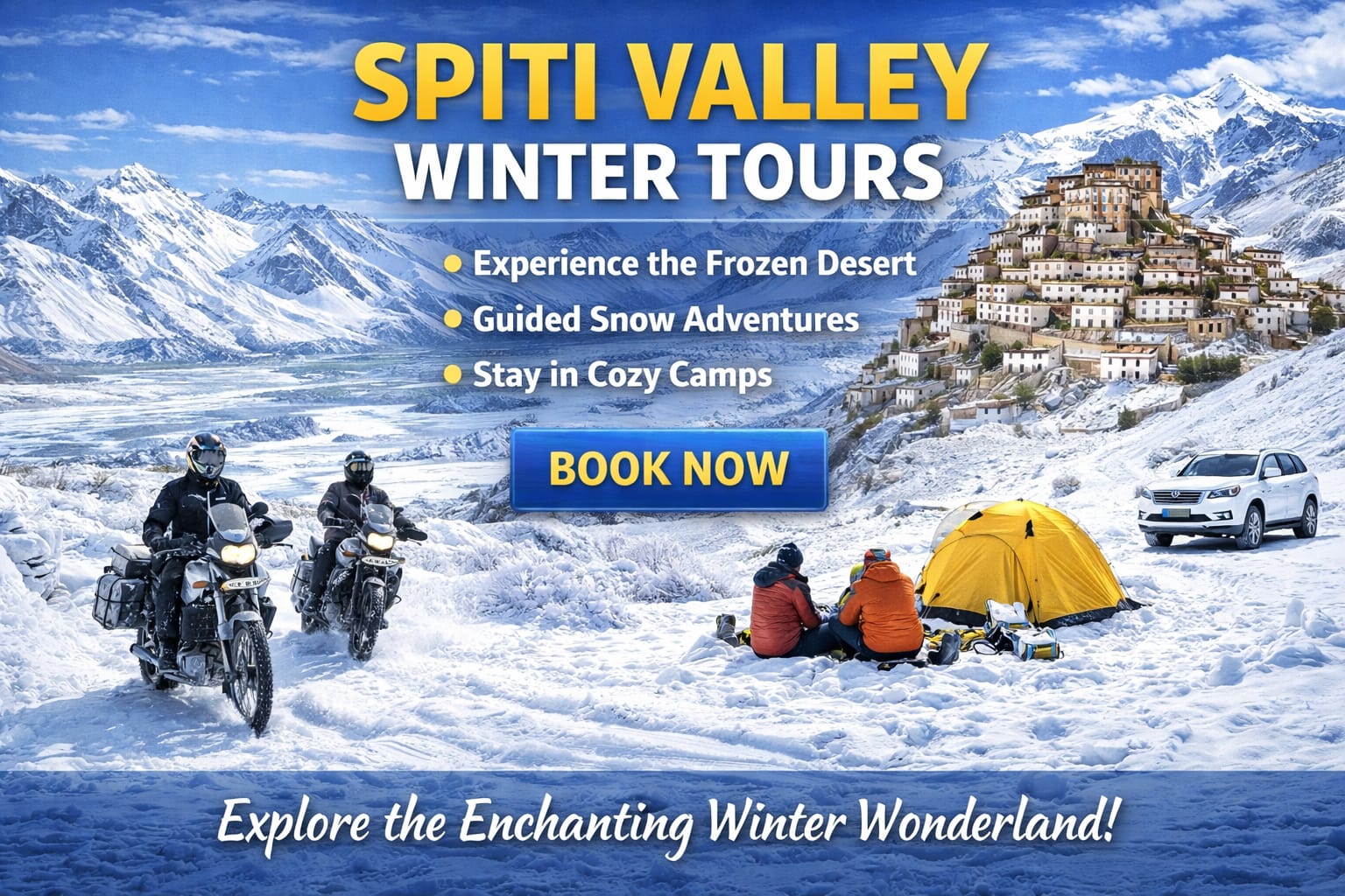 Vacations in Spiti Valley - Best Spiti Tour packages in Chandigarh & Zirakpur - Chandigarh Tour Club
