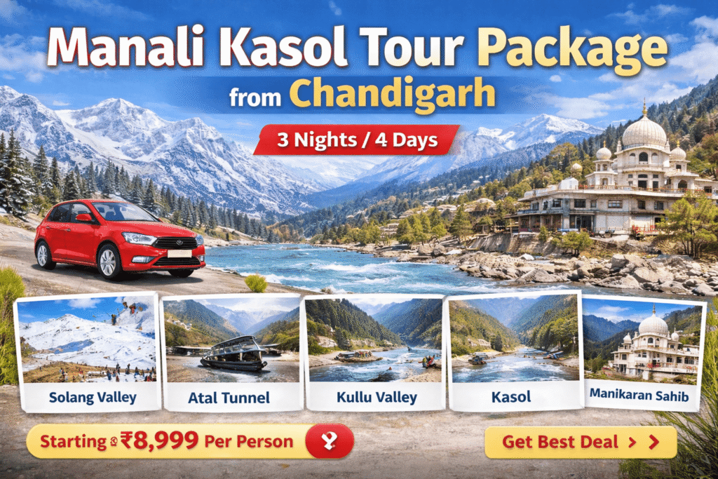 Manali Kasol Tour Package